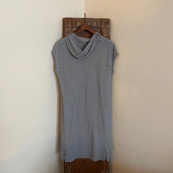 Smartwool Everyday Exploration Cap-Sleeve Hood Dress - Merino - Blue - Size L - Picture 3 of 8